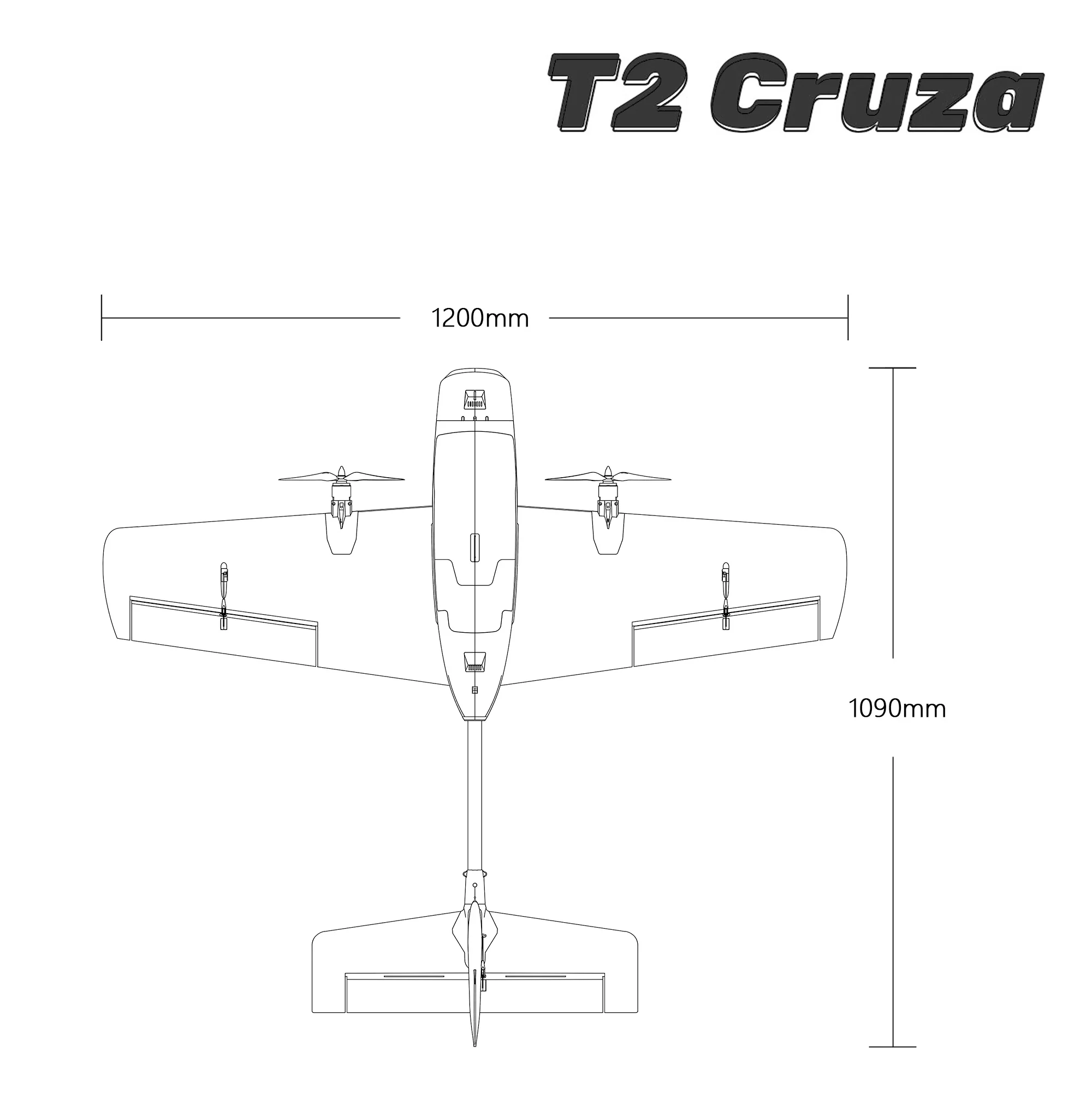 Avião FPV VoidFly HEE WING T2  - Drone Kit Vtol avaliação e preço